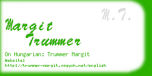 margit trummer business card